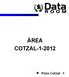 Catalogue ÁREA COTZAL-1-2012. Pozo Cotzal -1