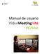 Manual de usuario VideoMeeting Lite PC/Mac