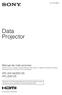 Data Projector VPL-DX145/DX125 VPL-DW125 4-444-750-31 (2)