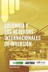 COLOMBIA Y LOS ACUERDOS INTERNACIONALES DE INVERSIÓN