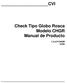CVI. Check Tipo Globo Rosca Modelo CHGR Manual de Producto 1.5.5.P-CHGR 10/02
