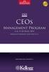 CEO. CEOs. Management Program. 6 al 11 de Julio, 2014. Kellogg School of Management, Evanston, Illinois, EE.UU.