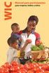 WIC. Manual para participantes. para mujeres, bebés y niños