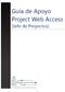 Guía de Apoyo Project Web Access. (Jefe de Proyectos)