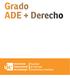 Oferta optatives. Grado ADE + Derecho