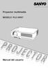 Proyector multimedia MODELO PLC-XW57. Manual del usuario