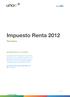 Impuesto Renta 2012. País Vasco. Información de tu interés.