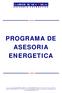 PROGRAMA DE ASESORIA ENERGETICA
