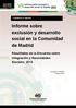 Informe sobre exclusión y desarrollo social en la Comunidad de Madrid