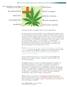 Prospecto del cannabis para uso terapéutico: