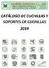 CATÁLOGO DE CUCHILLAS Y SOPORTES DE CUCHILLAS 2014