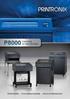 P8000 Impresoras. de matriz de línea. Diseño flexible Funcionalidad adaptable Ahorro en Administración