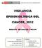 VIGILANCIA EPIDEMIOLOGICA DEL CANCER, 2012