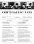 CORTS VALENCIANES BOLLETÍ OFICIAL BOLETÍN OFICIAL. Número 303 VIII Legislatura València, 12 de gener de 2015 I. TEXTOS APROVATS I.