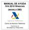 MANUAL DE AYUDA IVA 2010 WINDOWS (MODELO 390)