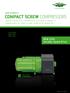 compact screw compressors