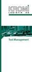 KROMI Tool Management: Bienvenidos a los profesionales!
