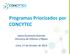 Programas Priorizados por CONCYTEC