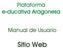 Plataforma e-ducativa Aragonesa. Manual de Usuario. Sitio Web