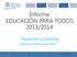 Informe EDUCACIÓN PARA TODOS 2013/2014
