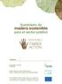 madera sostenible Suministro de para el sector público Autores: Alessandro Leonardi (COPADE)