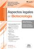 Aspectos legales. en Biotecnología. 200 si efectúa el pago antes del 9 de Octubre. 5º Seminario Específico