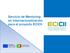 Servicio de Mentoring en internacionalización para el proyecto ECICII