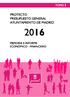 Proyecto Presupuesto General Ayuntamiento de Madrid 2016 MEMORIA INFORME ECONÓMICO-FINANCIERO ESTADO DE CONSOLIDACIÓN - 3 -
