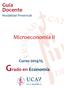 Guía Docente Modalidad Presencial. Microeconomía II. Curso 2014/15 Grado en Economía