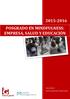 2015-2016 POSGRADO EN MINDFULNESS: EMPRESA, SALUD Y EDUCACIÓN