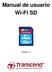Manual de usuario Wi-Fi SD. (Versión 1.1)