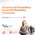 Programa de Formación y Desarrollo Personal y Profesional