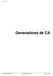 CNCI, Mazo 2006. Generadores de CA. Grupos Electrógenos Generadores de CA pág. 1 de 34