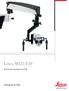 Leica M525 F20. Microscopio quirúrgico para ORL. Living up to Life