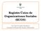 Registro Único de Organizaciones Sociales (RUOS) Lic. Luis Zevallos Mendoza Gerente de Desarrollo Social y Educación