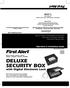 DELUXE SECURITY BOX. with Digital Electronic Lock. Operation & Installation Guide. www.firstalert.com