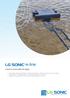 LG SONIC. Control avanzado de algas. Leading in ultrasonic algae control