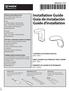 Installation Guide Guía de instalación Guide d installation