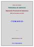 Bolsa de Empleo PERSONAL DE SERVICIO. Diputación Provincial de Salamanca. (BOP de 25 de febrero de 2015) T E M A R I O. www.temariosenpdf.