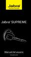 Jabra SUPREME. Manual del usuario. www.jabra.com