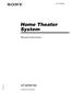 4-244-183-32(1) Home Theater System. Manual de Instrucciones HT-DDW750. 2003 Sony Corporation