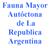 Fauna Mayor Autóctona de La Republica Argentina