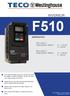 F510 INVERSOR INSTRUCTIVO. 230V Clase 3 ~ Chasis abierto / NEMA 1 5 150 HP. 460V Clase 3 ~ 5 250 HP