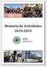 Memoria de Actividades 2014-2015