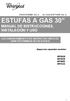 ESTUFAS A GAS 30 MANUAL DE INSTRUCCIONES, INSTALACIÓN Y USO