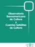 Observatorio Iberoamericano de Cultura y Cuentas Satélites de Cultura