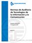Normas de Auditoría de Tecnologías de la Información y la Comunicación
