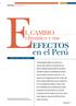 efectos en el Perú Eclimático y sus