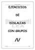EJERCICIOS DISLALIAS CON GRUPOS /l/