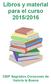 Libros y material para el curso 2015/2016
